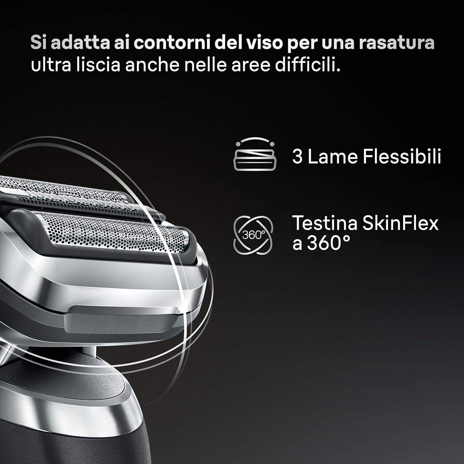 Thumbnail 2 de Braun Serie 7 Rasoio Elettrico Barba Wet & Dry con Regolabarba 72-N4200s – Nero