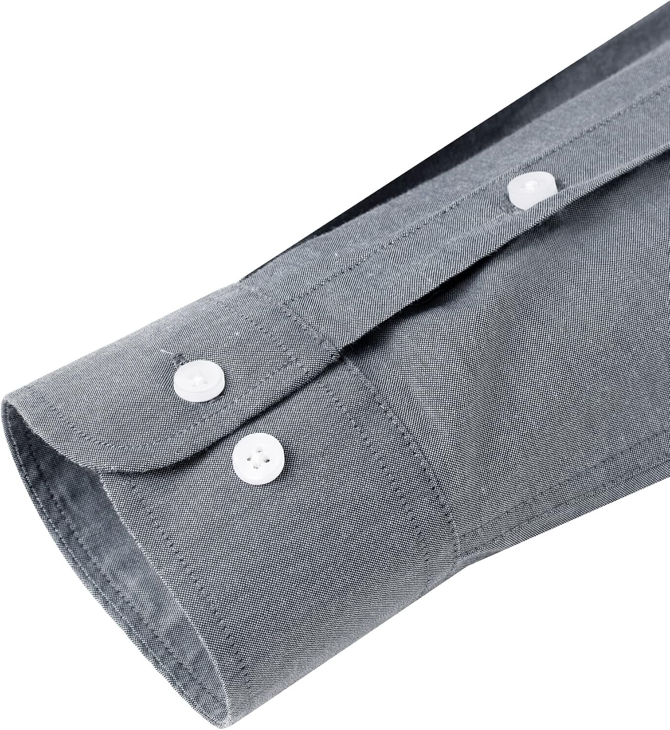 Thumbnail 6 de Alimens & Gentle Men's Solid Oxford Shirt | Long Sleeve Dress Shirt with Pocket