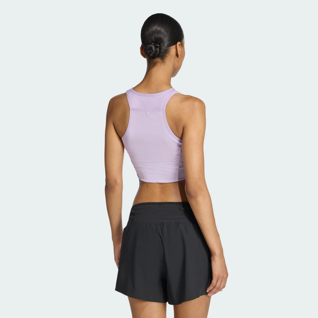 Thumbnail 1 de Camiseta corta de running Adizero con bolsillos para gel (violeta) – Adidas
