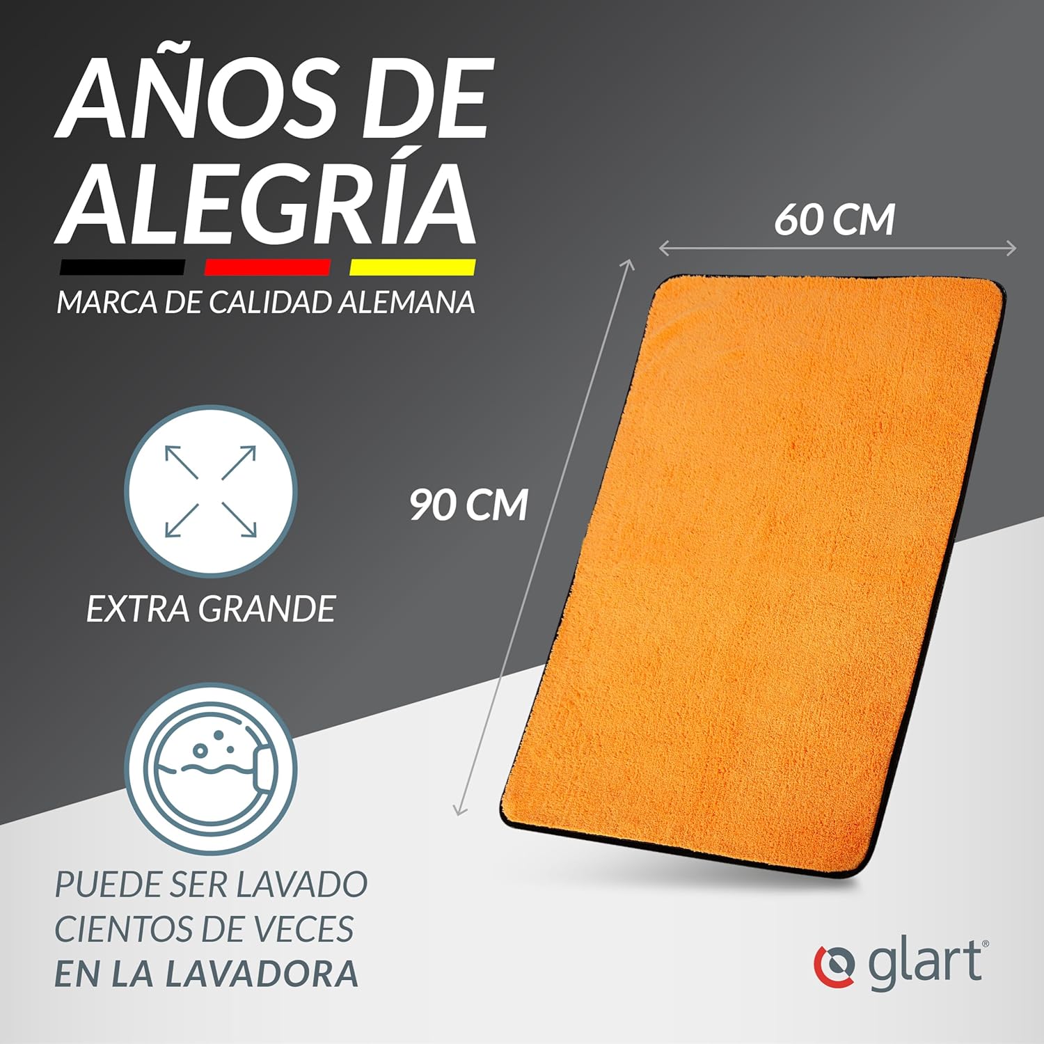 Thumbnail 4 de Glart 44WG Toalla secante XXL 90x60 cm naranja