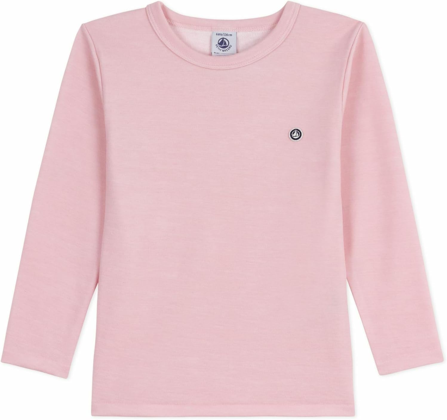 Thumbnail 3 de Petit Bateau maglietta bambino in lana e cotone a maniche lunghe tinta unita