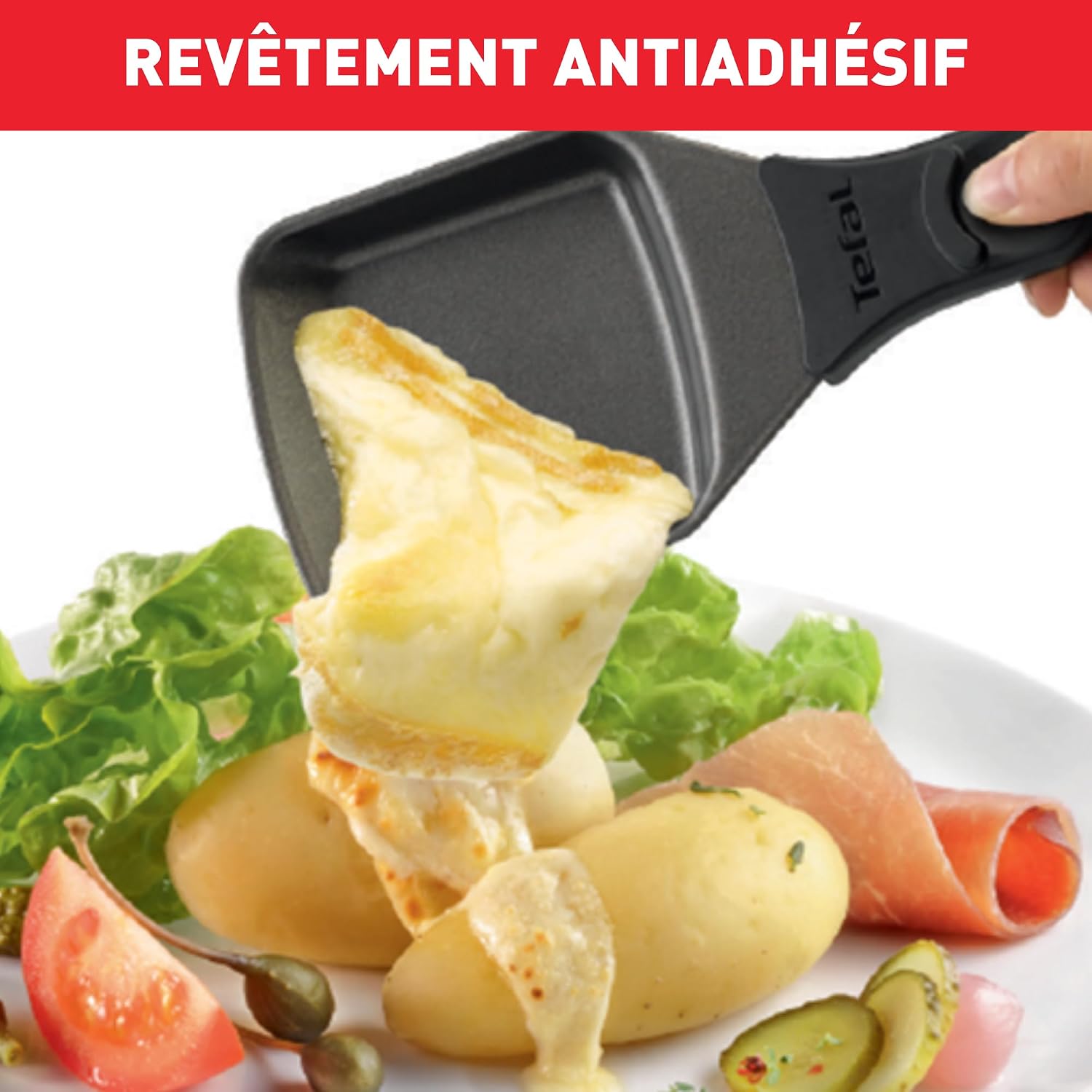 Detalle de Tefal Gourmet 10 Inox & Design RE458812 raclette- en grillstel voor 10 personen