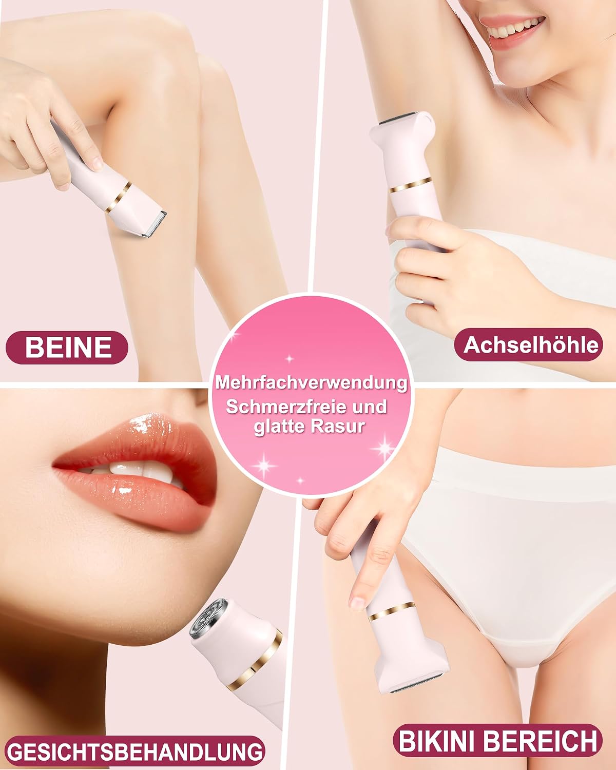 Detalle de RAXMETRY 3‑in‑1 Intimrasierer wiederaufladbar