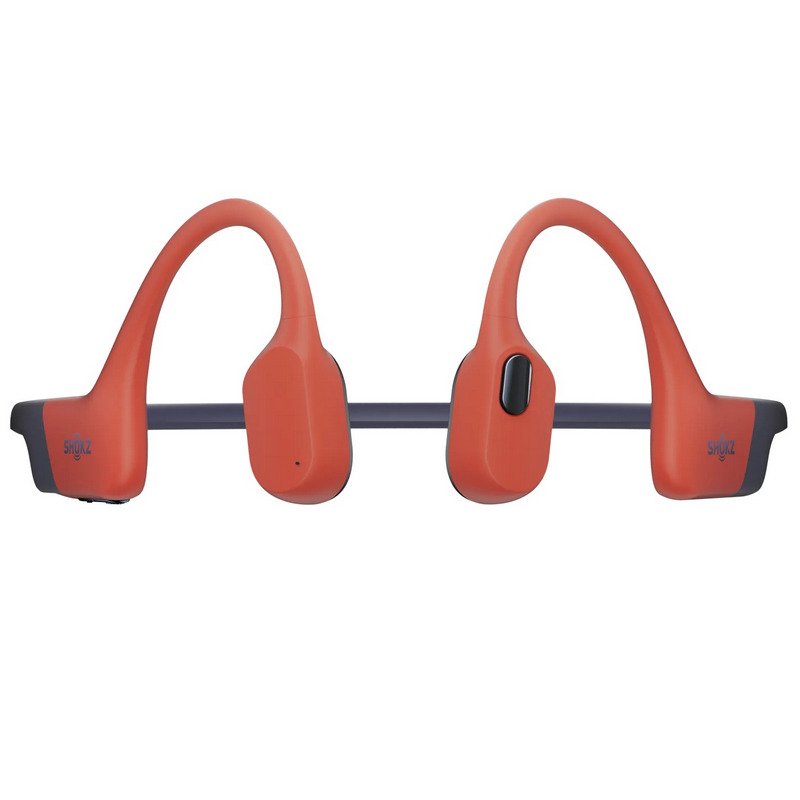 Detalle 2 de Shokz OpenSwim Pro auriculares Bluetooth de conducción ósea para natación rojos con MP3 de 32GB