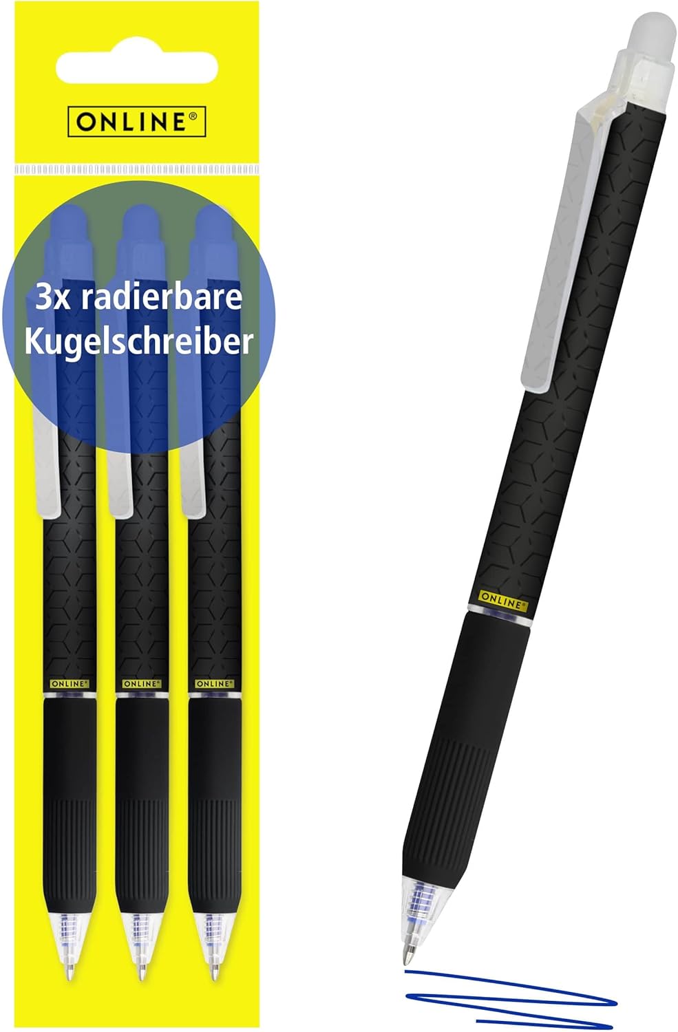 Online magiXX 3x Radierstift blau 0,7mm