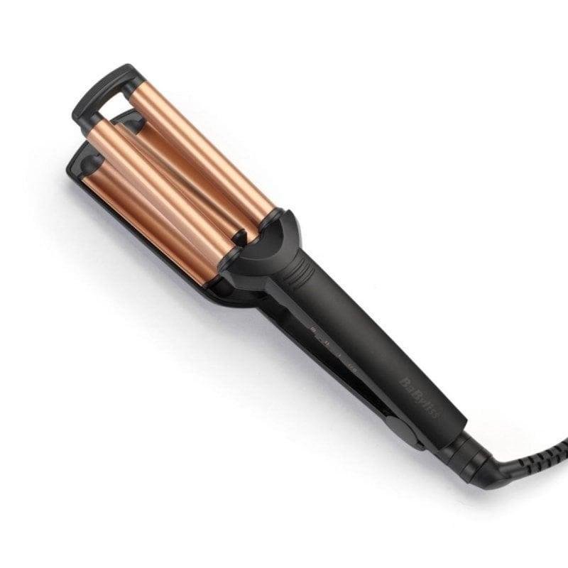 Detalle de Rizador de Pelo BaByliss Deep Waves W2447E: ondas profundas y naturales con acabado de peluquería