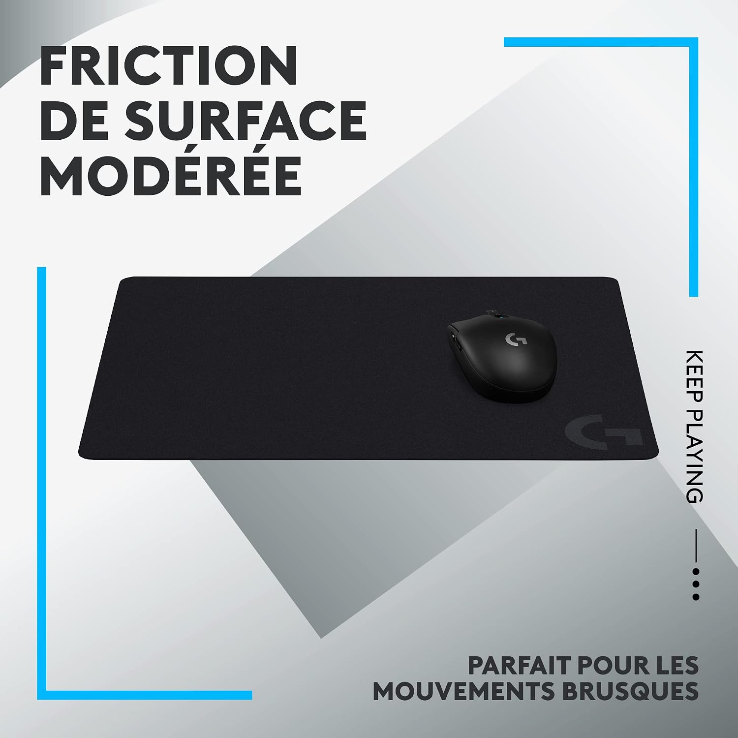 Detalle 2 de Logitech G G240 tapis souris 340Ă—280 mm đź–±
