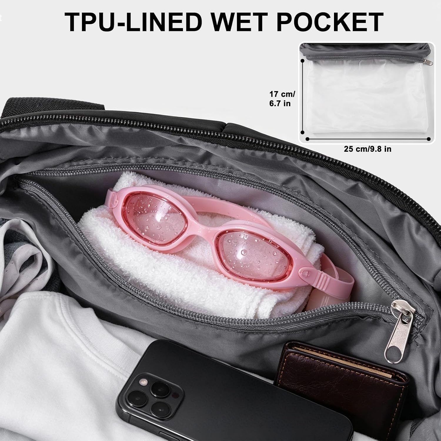 Detalle 2 de Vllcsla Bolso de Deporte Mujer 👜 Resistente al Agua