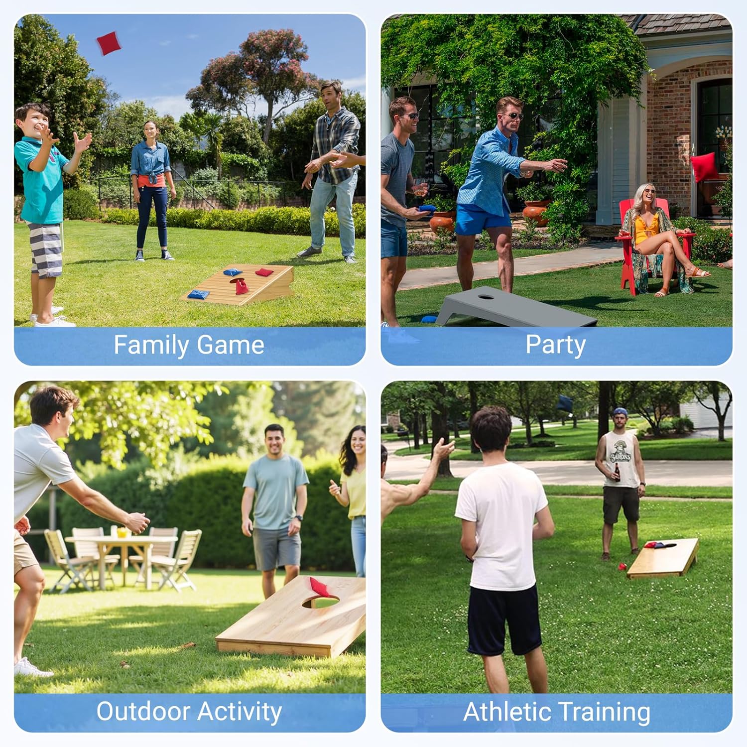 Thumbnail 6 de FOVVZDIL Bean Bags Kids Throwing – 10x10cm 16-Pack Mini Toss Bags for Indoor and Outdoor Games