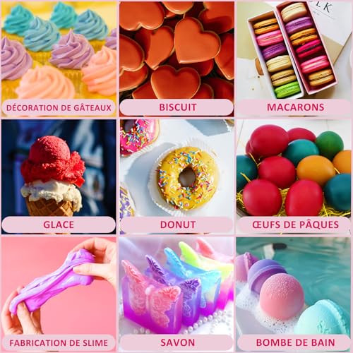 Detalle de SigWong colorant alimentaire liquide 14 couleurs