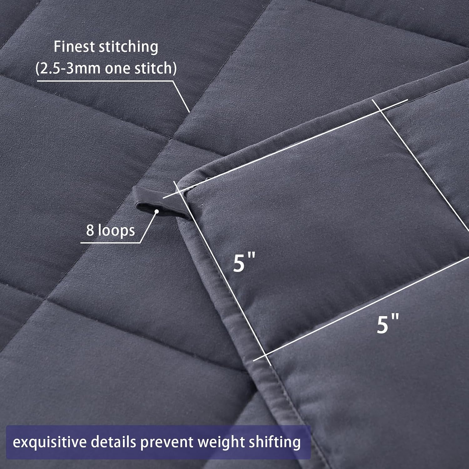 Detalle 2 de yescool Queen Weighted Blanket 20 lb