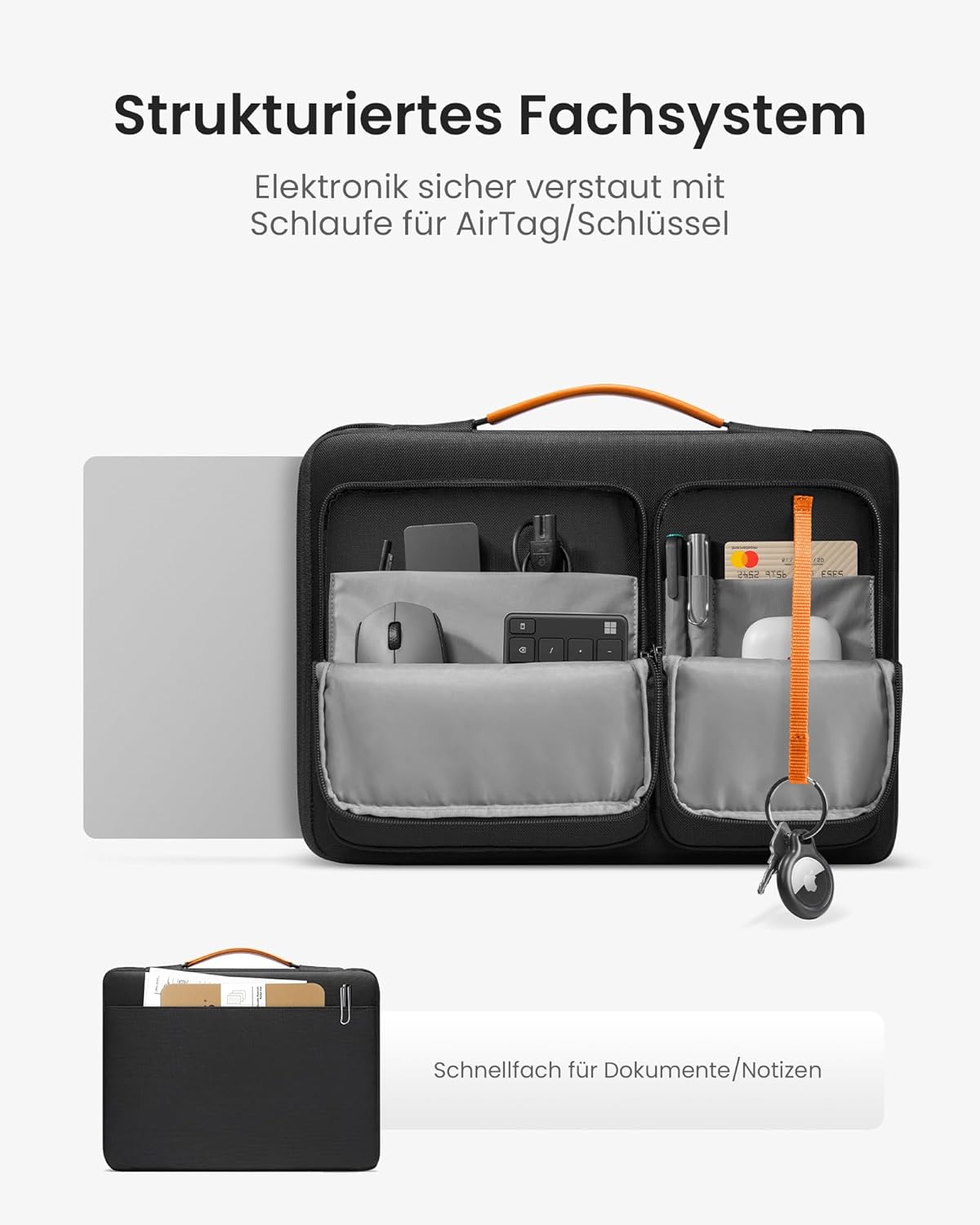 Thumbnail 1 de tomtoc Laptoptasche für 15/15,6/16 Zoll mit 360° Rundumschutz und wasserdichter Schutzhülle