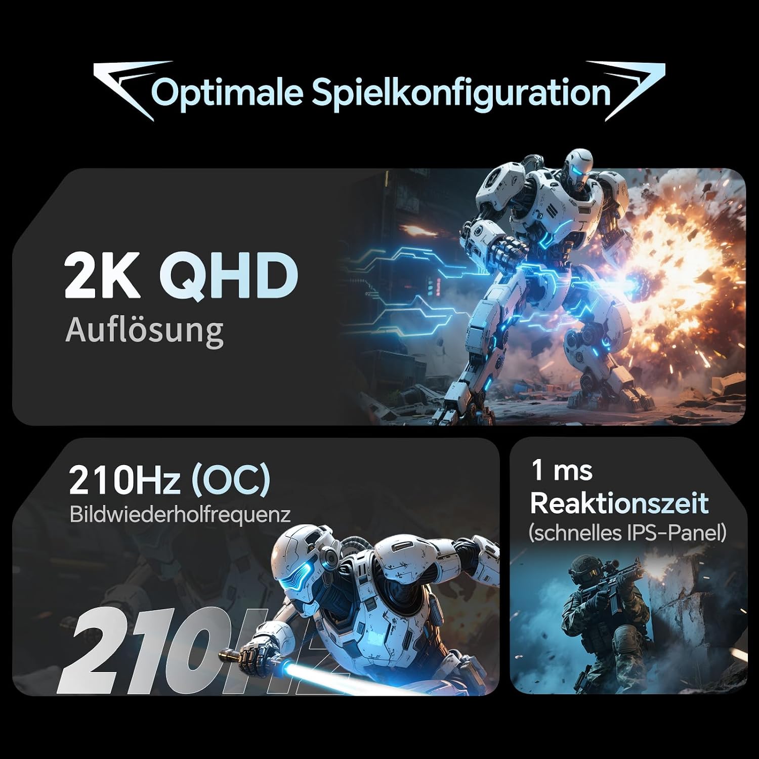 Thumbnail 1 de KTC Gaming Monitor 27 Zoll 2K@200Hz