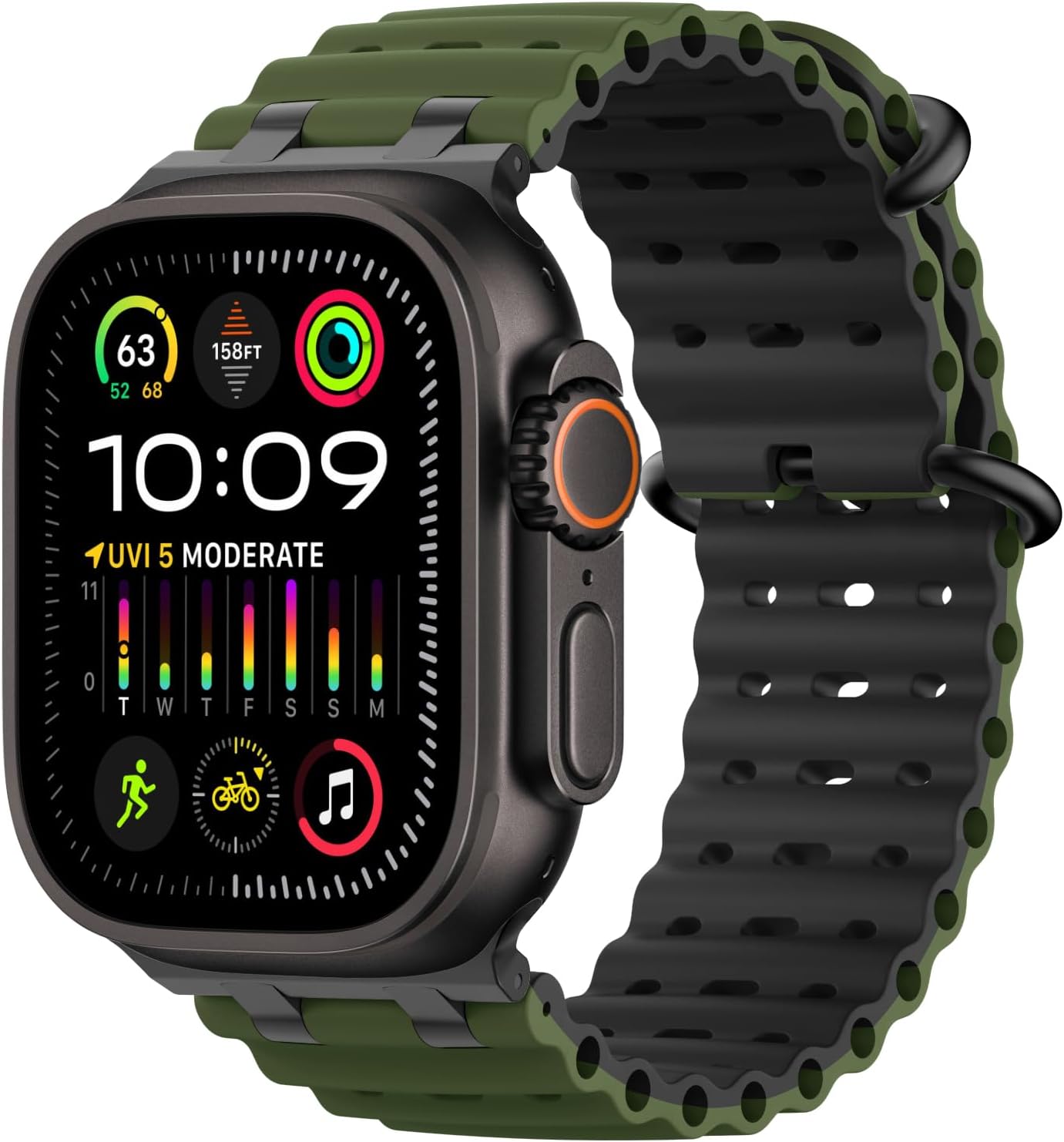 Detalle de MoKo Ocean Band 49mm breathable silicone strap