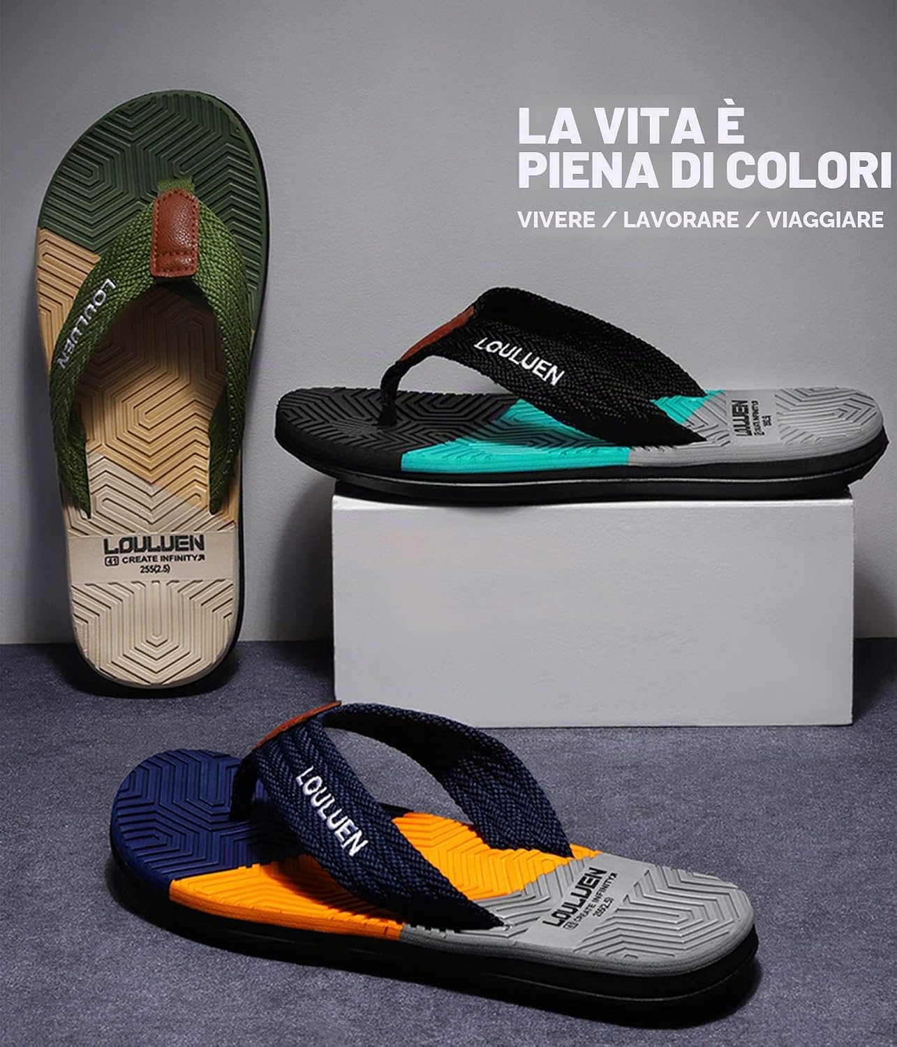 Detalle de CELANDA Infradito da Donna/Uomo Estate con supporto dell'arco – Sandali antiscivolo 35–44 EU