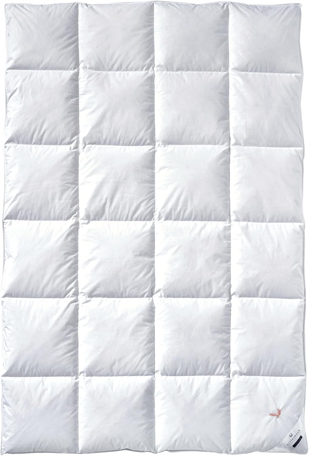Billerbeck E04 Gold-Edition – kołdra puchowa 155 × 220 cm z bawełnianym poszyciem