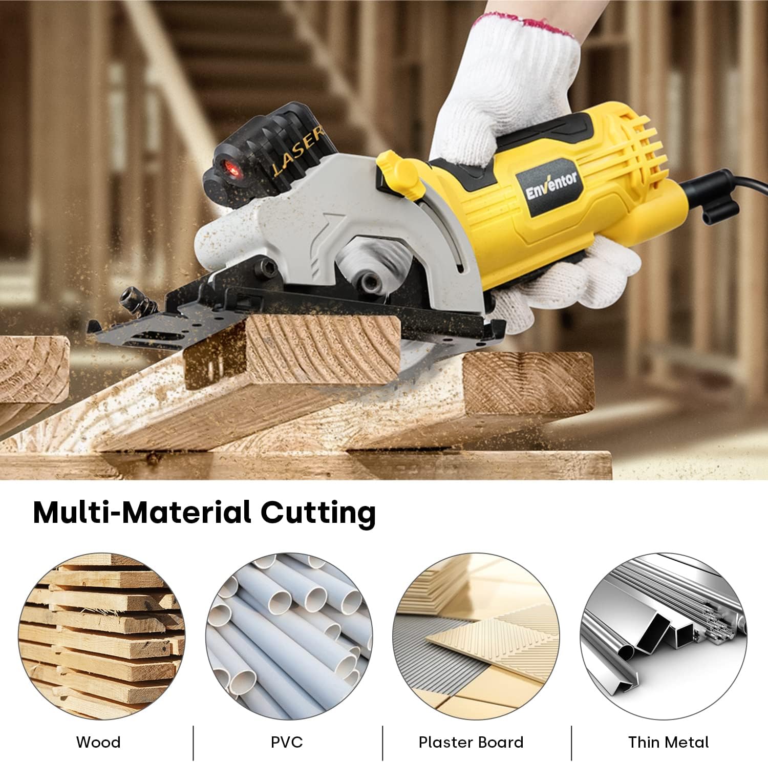 Thumbnail 6 de Enventor Mini Circular Saw 580W