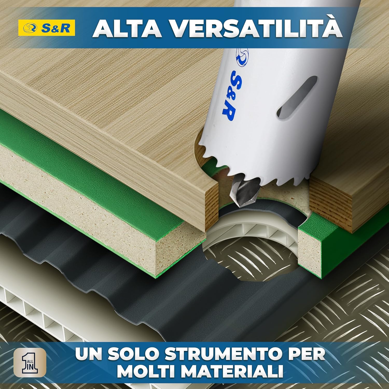 Thumbnail 5 de S&R Sega a Tazza BIM 35 mm per Trapano 📐
