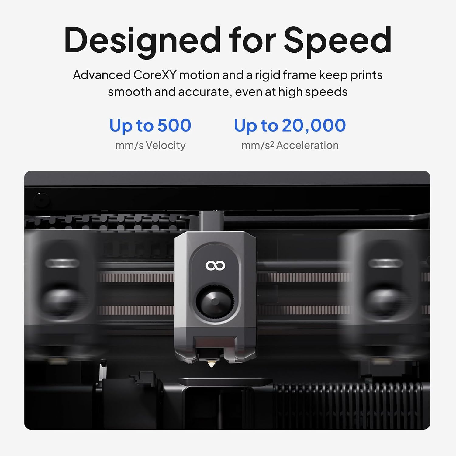 Detalle 2 de ELEGOO Centauri 2 3D Printer, CoreXY, 256 mm Build Volume, 500 mm/s