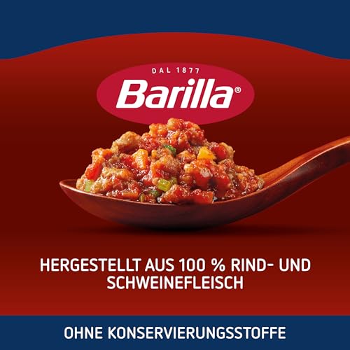 Detalle de Barilla Pastasauce Bolognese, 6er Pack (6 x 400 g) – glutenfrei & laktosefrei