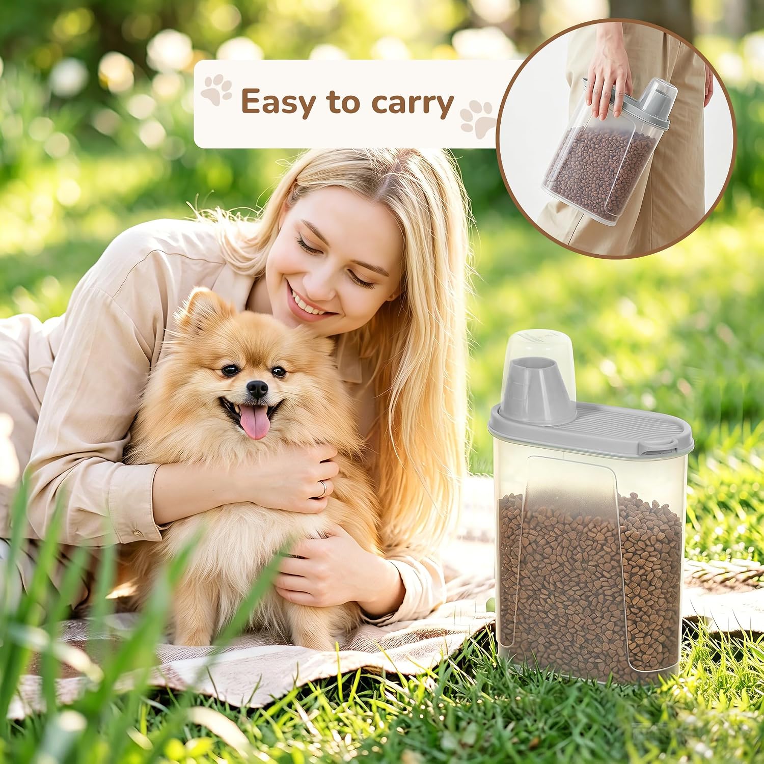 Thumbnail 6 de Citylife 2 Pack Dog Food Container 2.3L