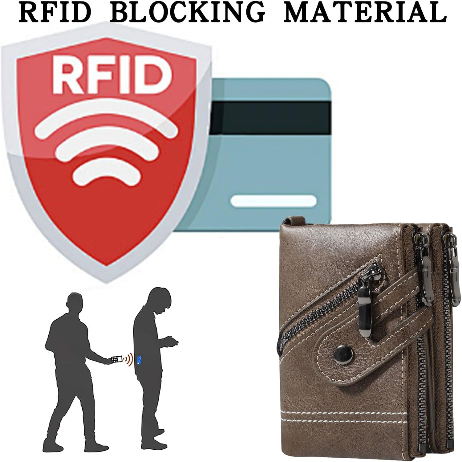 Thumbnail 1 de Herren-Geldbörse mit RFID-Schutz und 19 Fächern