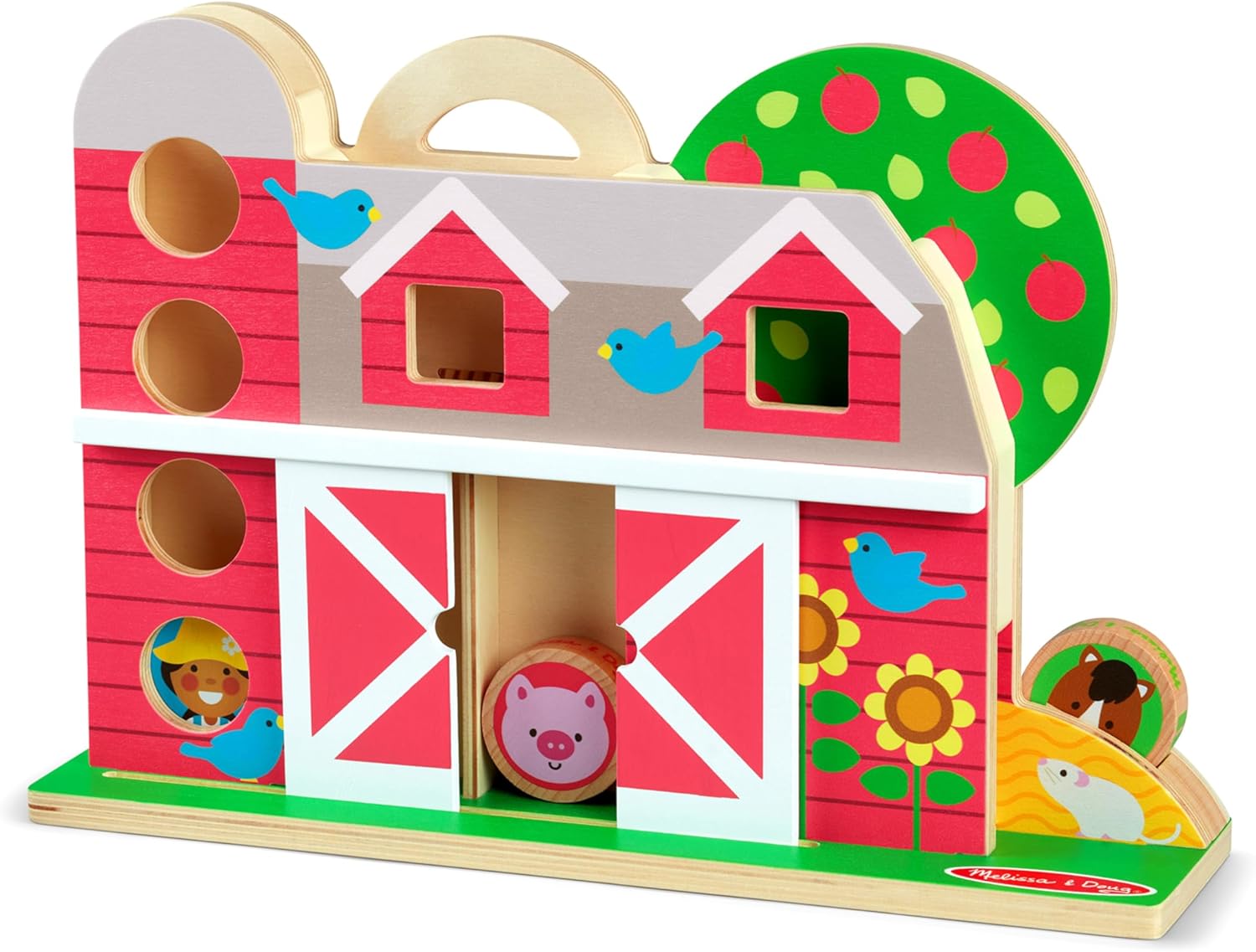 Thumbnail 3 de Melissa & Doug GO Tots Wooden Barnyard Tumble – FSC Certified Farm Toys for Toddlers