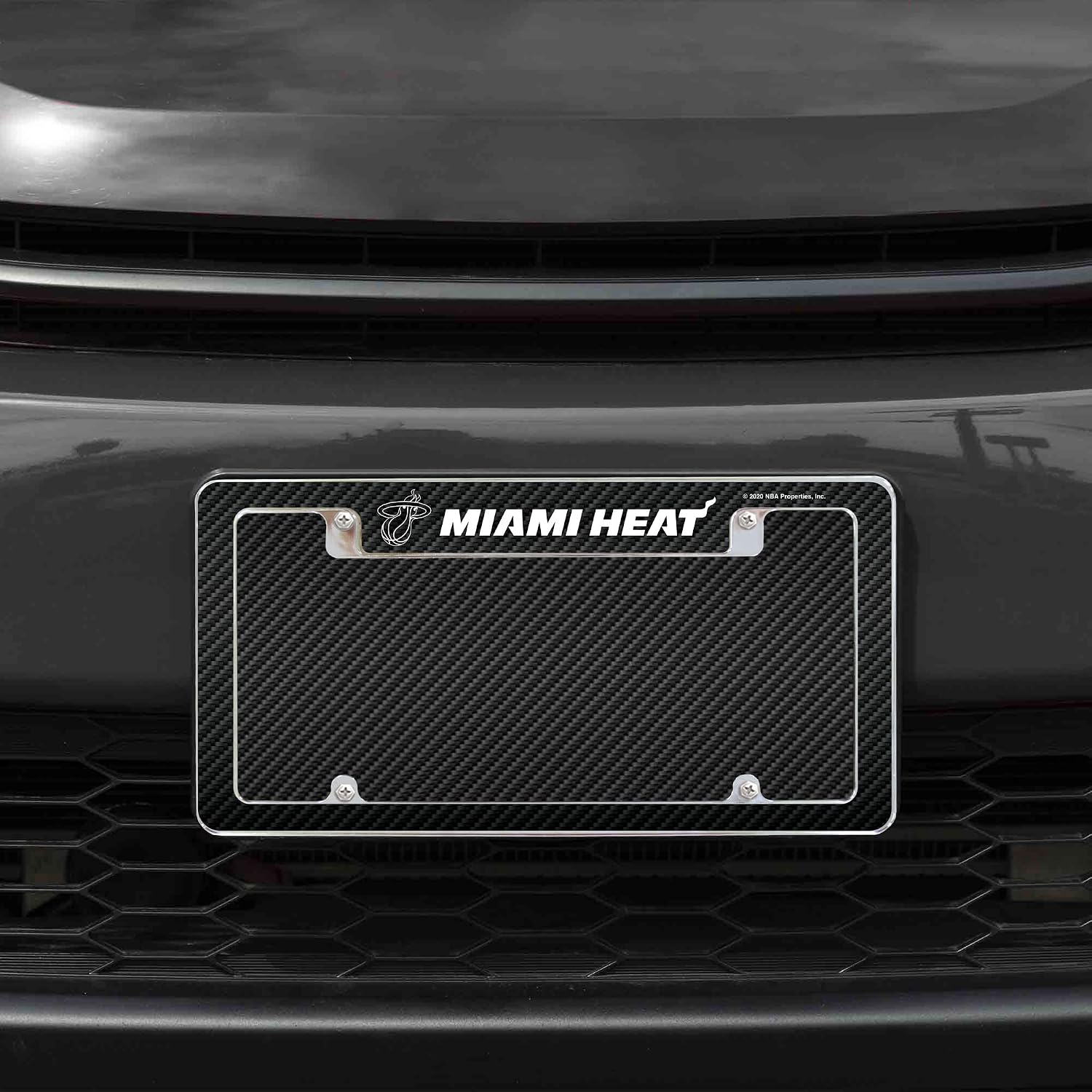 Thumbnail 1 de NBA Basketball Primary 12" x 6" Chrome All Over Automotive License Plate Frame