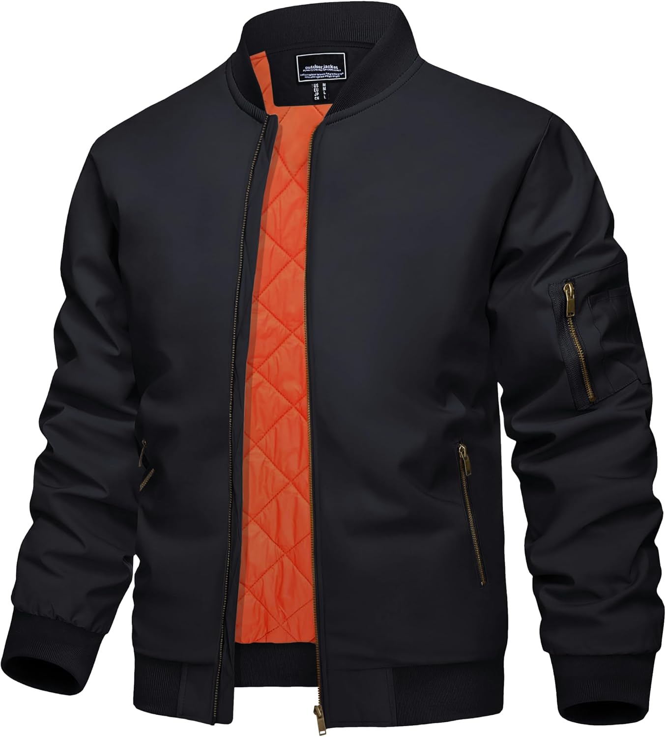 Detalle de KEFITEVD Herrenjacke Bomberjacke warm