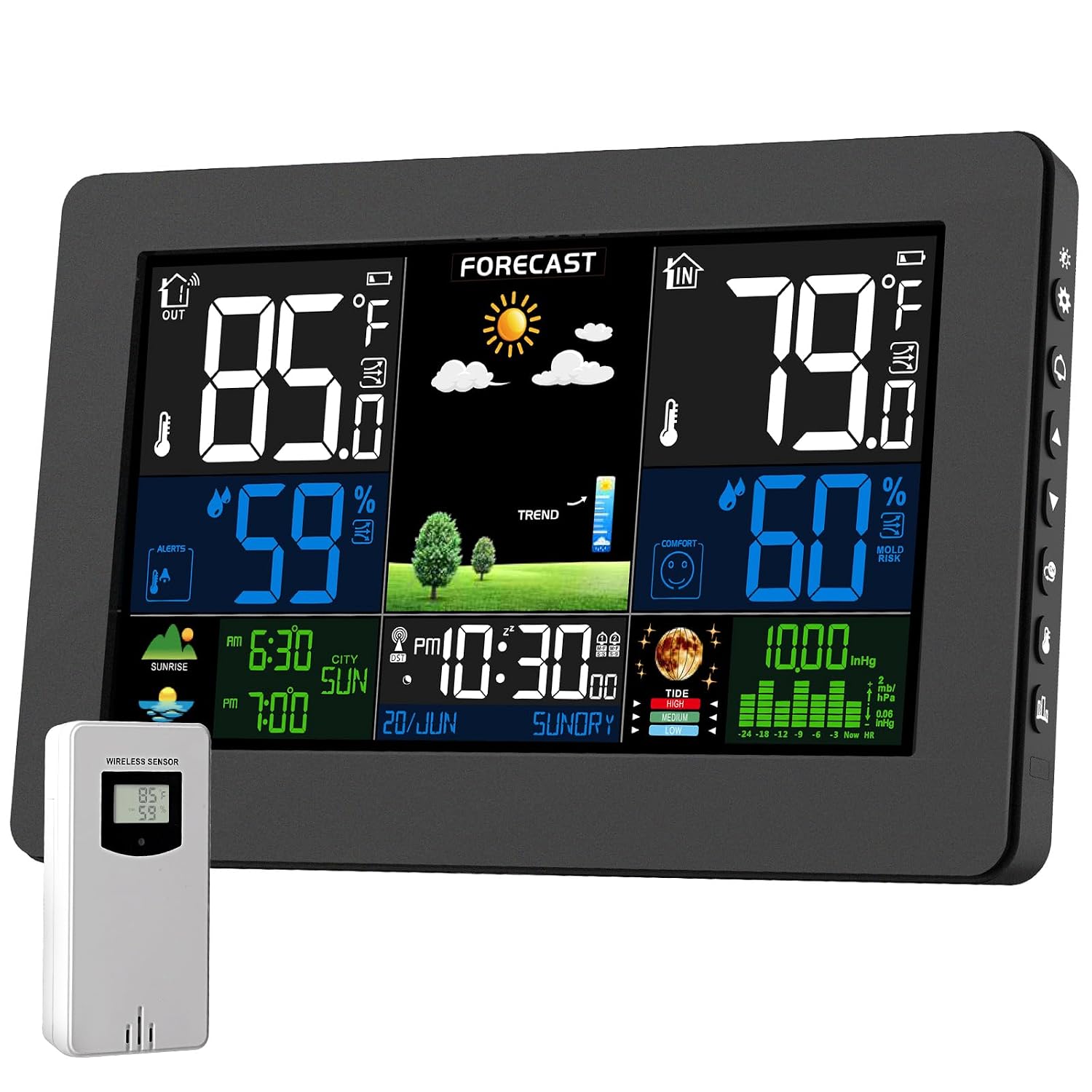 Detalle de Wireless Weather Station with 7.5-Inch Display