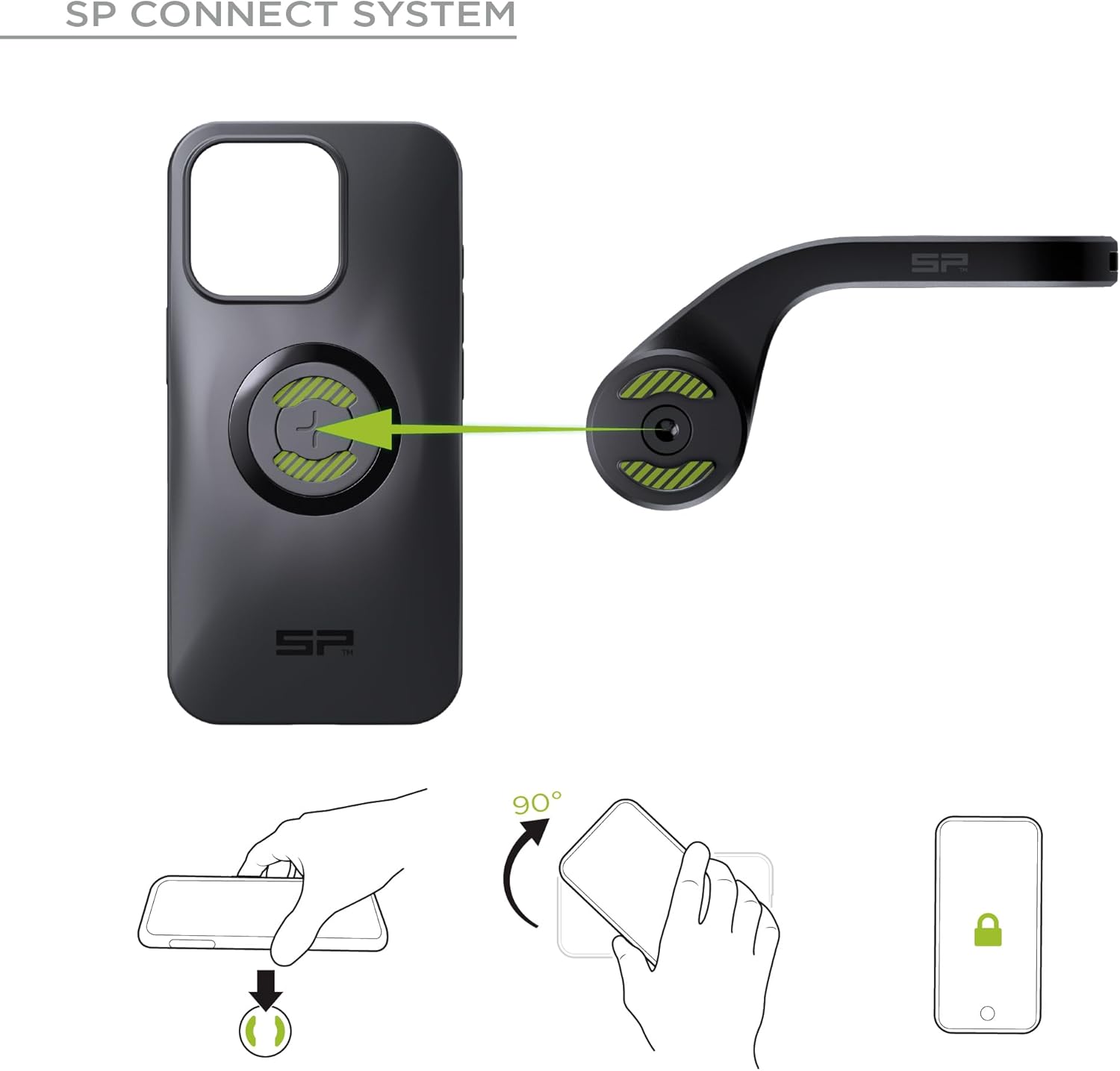 Thumbnail 2 de SP Connect Road Bike Bundle SPC+ pour Google Pixel 6 Pro : support vélo et étui magnétique