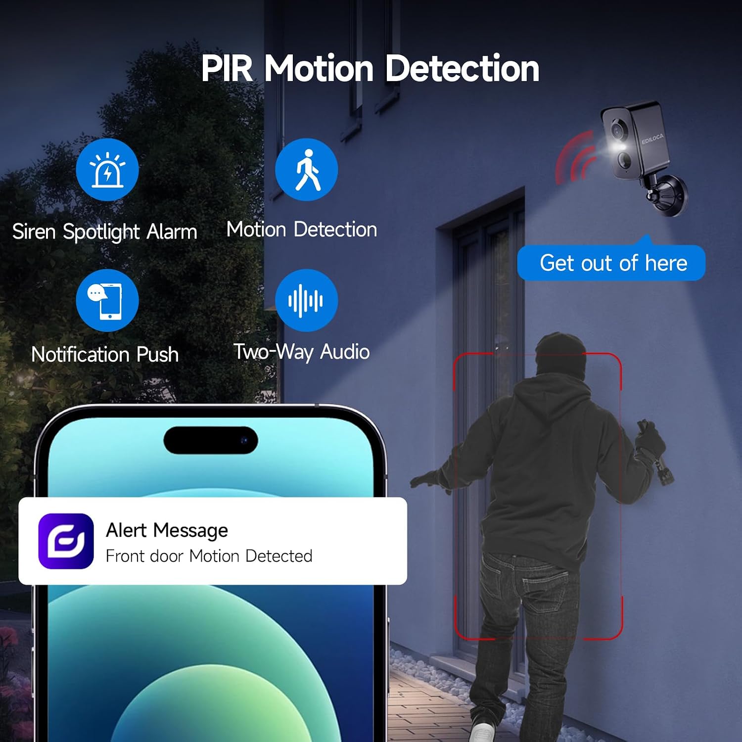 Thumbnail 3 de Ediloca 2K Outdoor Wireless Security Camera