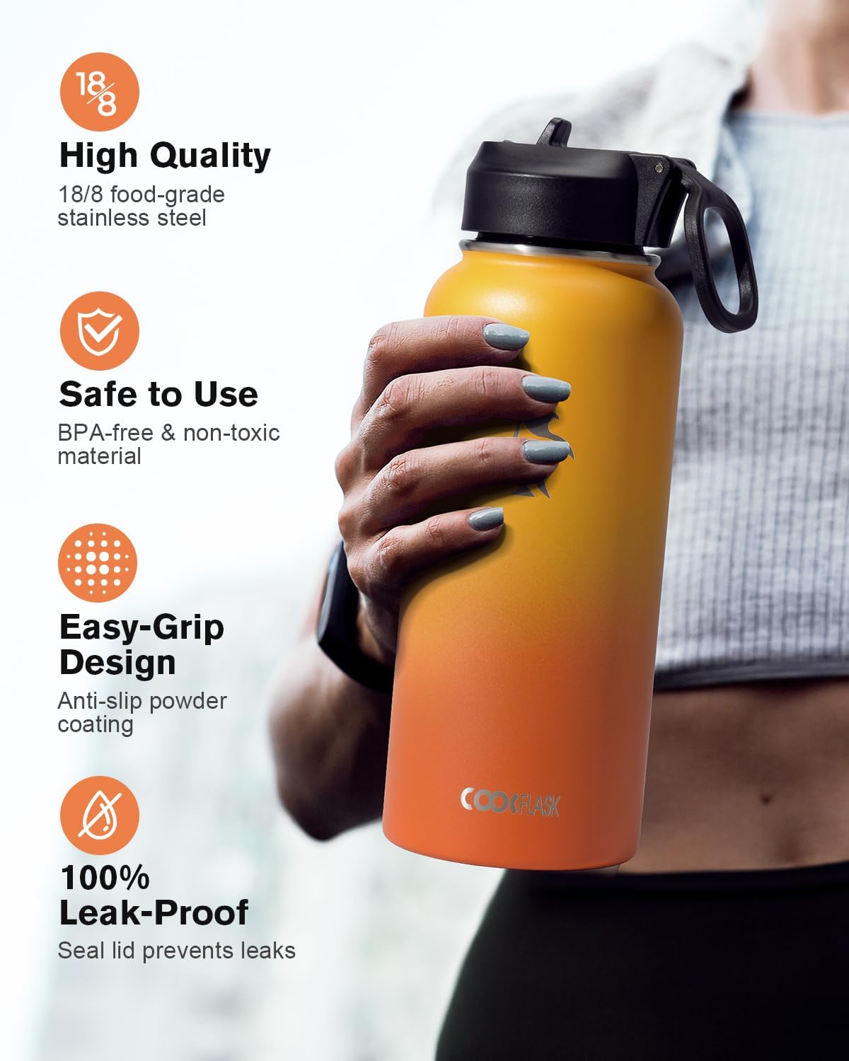 Detalle de Coolflask Borraccia termica 907 ml