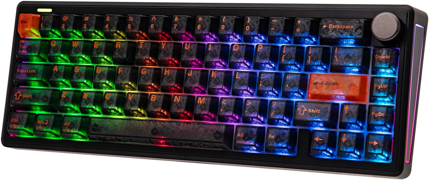Detalle de EPOMAKER TH65 65% Wireless Mechanical Keyboard with Knob, Hot-Swap and RGB