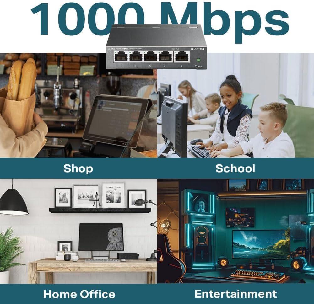 Thumbnail 3 de TP-Link TL-SG105S 5‑port Gigabit switch 📶