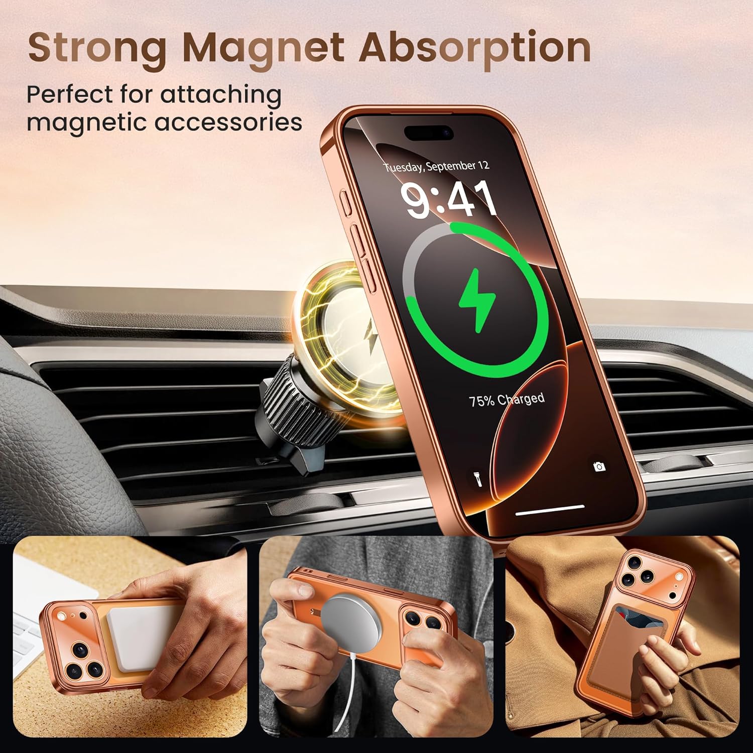Thumbnail 5 de GOLBINBOX GolbinBox for iPhone 17 Pro Max Case with Stand (MagSafe, Camera Control, Shockproof Protection)
