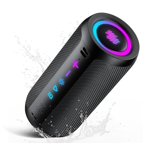 Detalle de TIMU Cassa Bluetooth Portatile 25W con Bassi Potenti — Suono potente, design robusto e autonomia fino a 24 ore