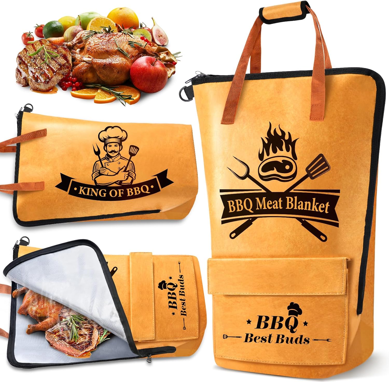 Detalle de KEZKALS BBQ Blanket for Meat Resting: Extra Large Insulated Bag for Big Roasts