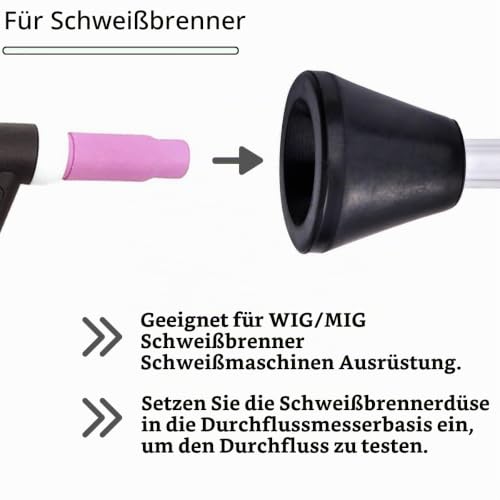 Thumbnail 6 de EATBALE Argon-CO2-Durchflussmesser Tester für WIG/MIG-Brenner – 0–25 l/min