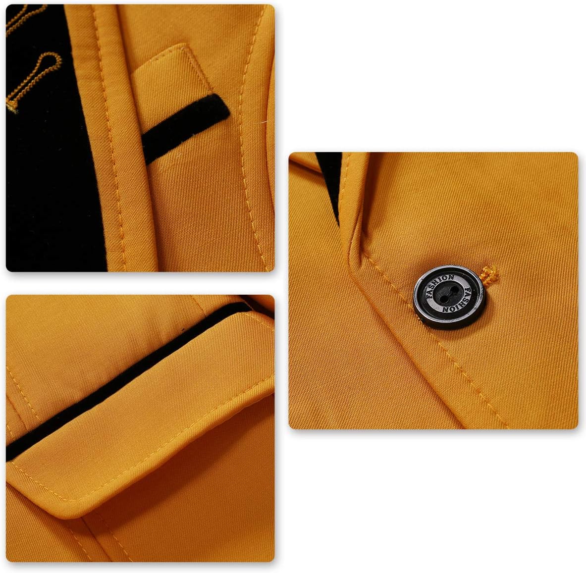 Detalle de Jungen Kostüm 3-teilig Klassisch Slim Fit: Tuxedo-Jacke, Hose & Weste für Hochzeit und Festanlass
