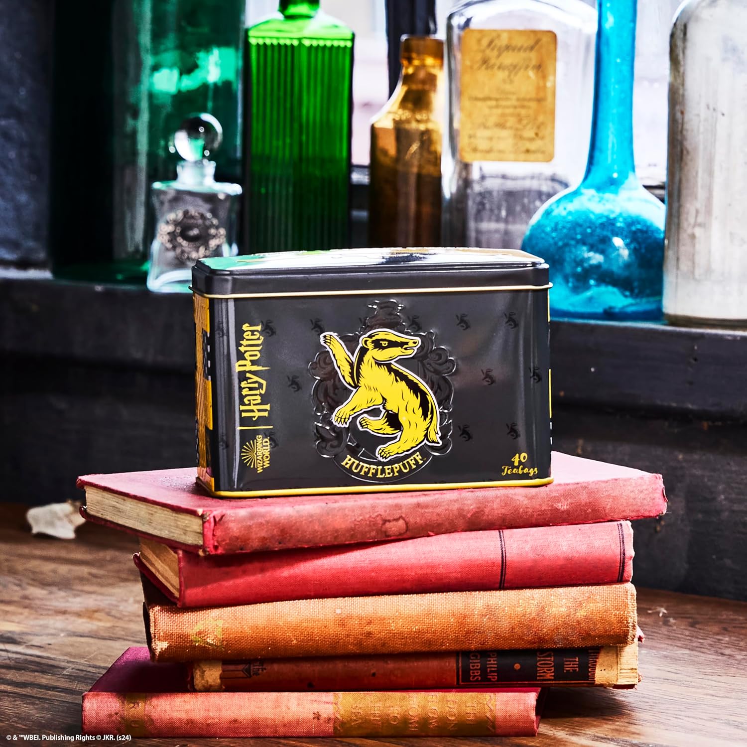 Thumbnail 6 de New English Teas Official Harry Potter Hufflepuff Crest Tea Caddy with 40 English Afternoon Teabags