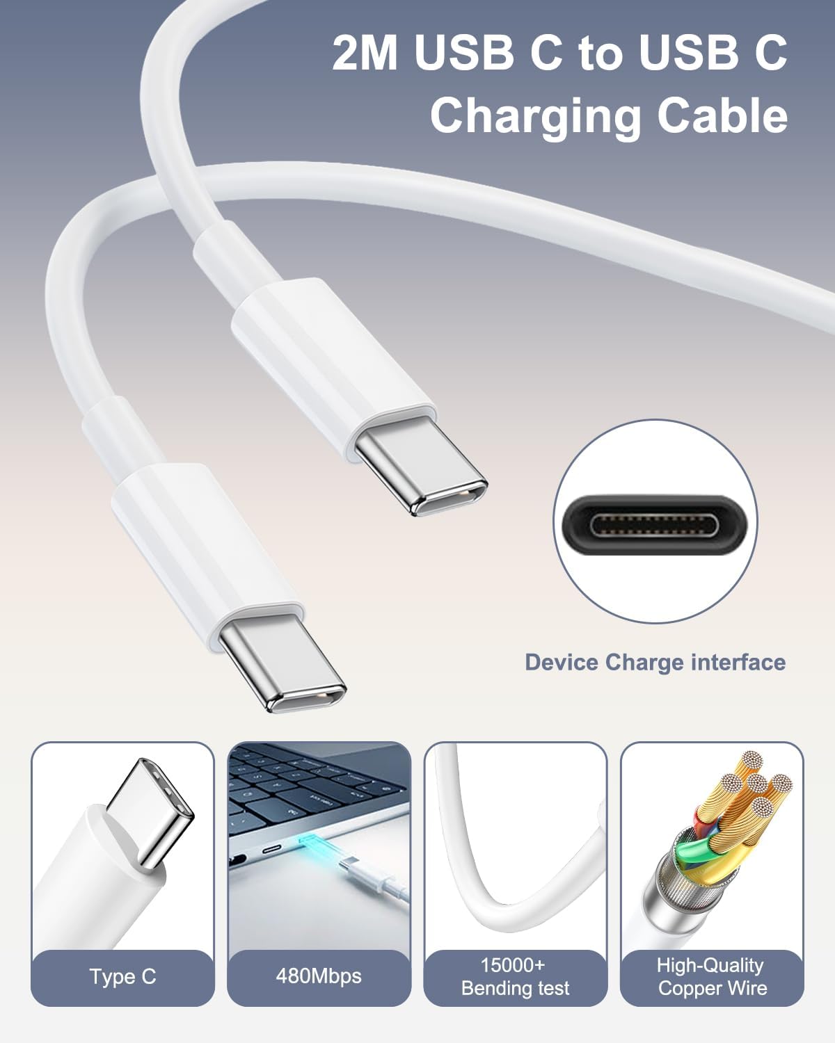 Thumbnail 4 de Cargador 20W USB‑C 2Pack con cable 2 m