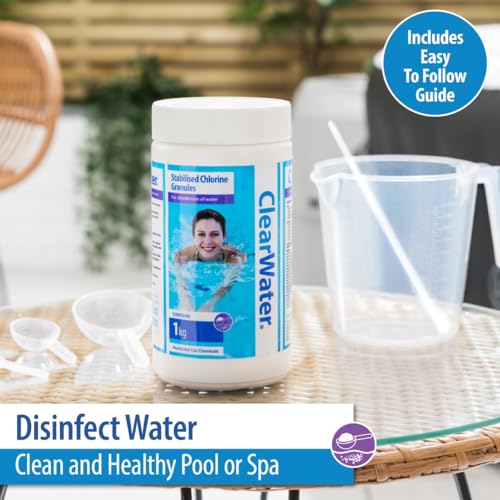 Detalle 2 de Clearwater Fast Dissolving Chlorine Granules 1kg for Pools & Hot Tubs