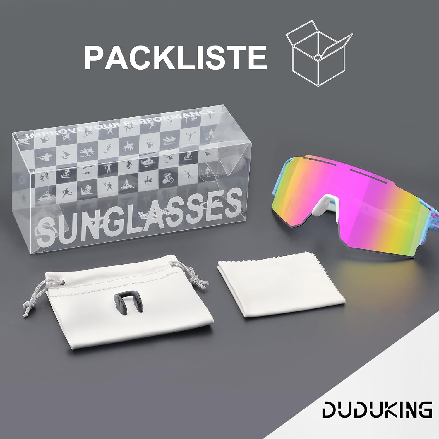 Thumbnail 6 de DUDUKING Sonnenbrille Fahrradbrille UV400 Schutz