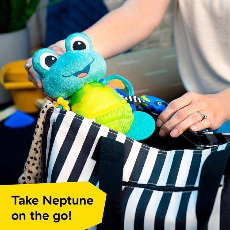 Detalle 2 de Peluche sensorial Baby Einstein Neptune Explora: 7 texturas, clip C-link y desarrollo temprano