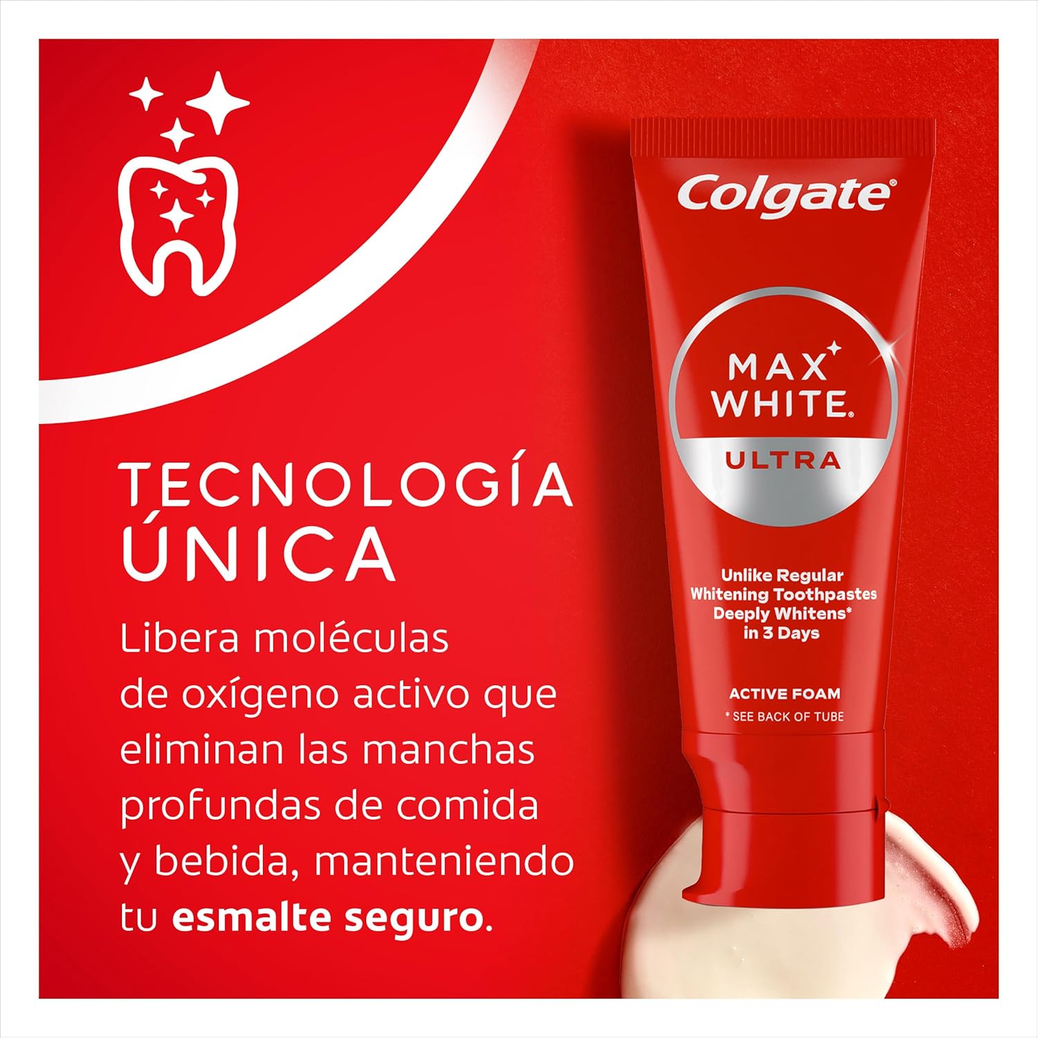 Thumbnail 8 de Colgate Max White Ultra Active Foam Blanqueador Dentífrico 🦷