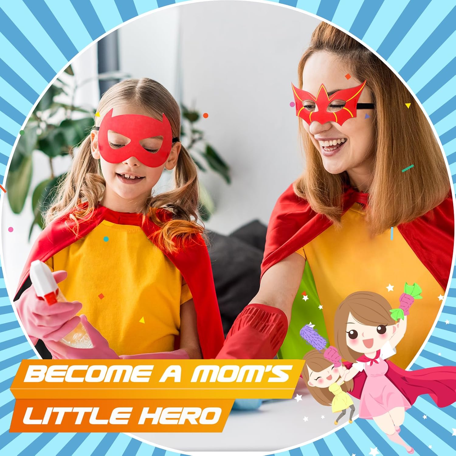 Detalle 2 de Roko Toys Superhero Capes for Kids 4-Pack