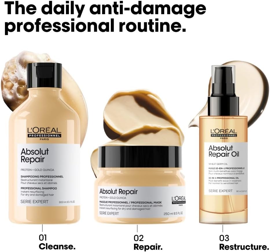 Thumbnail 3 de L’Oréal Professionnel Absolut Repair 10-in-1 Leave-in Oil for dry, damaged hair (90 ml)