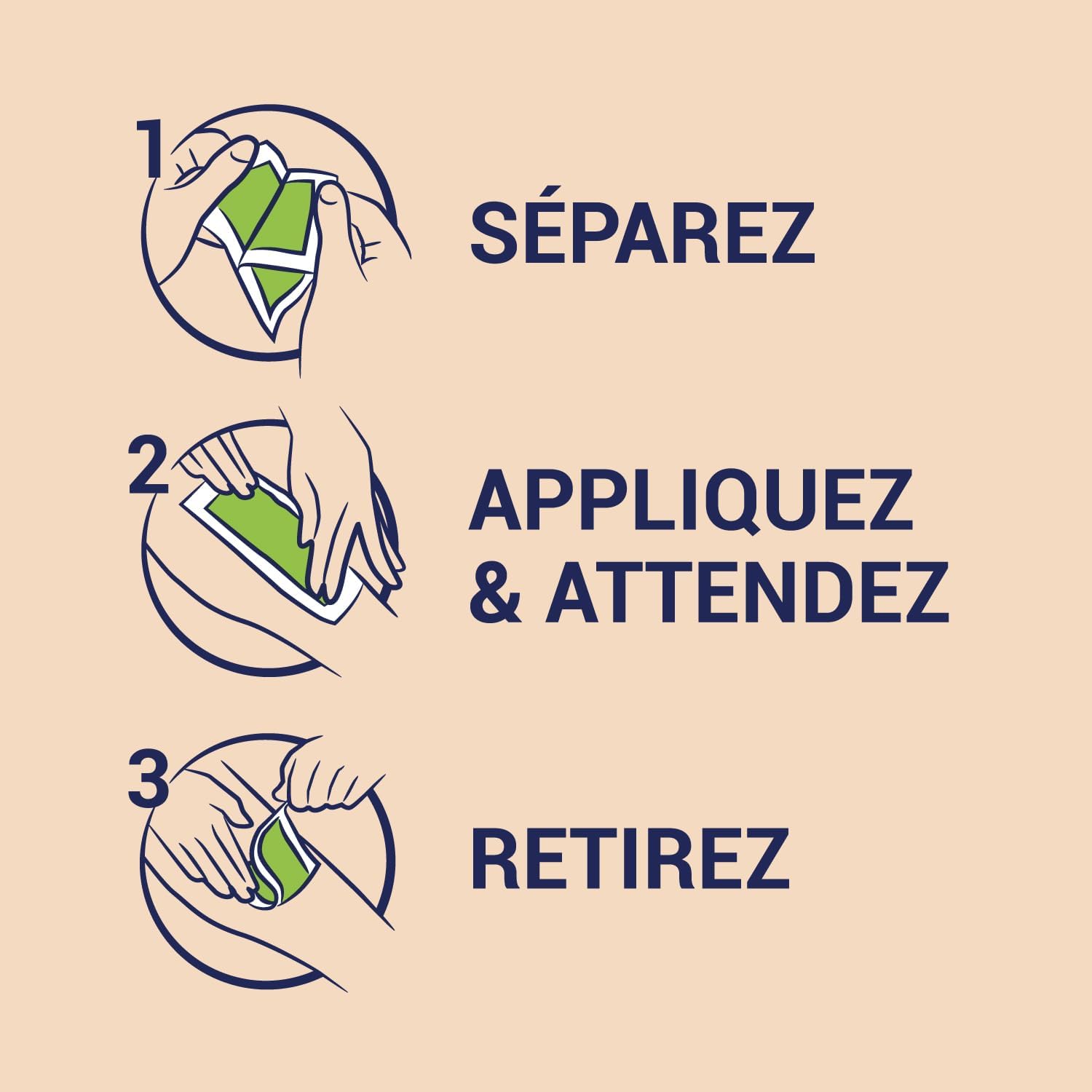 Detalle 2 de NAIR Bandes De Cire Corps avec Extrait d'Aloe Vera Bio – Peaux Sèches, 40 Bandes + 4 Soins Finition Douceur