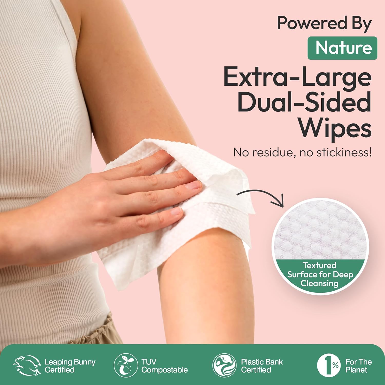 Thumbnail 4 de FOMIN Travel Deodorant Wipes 50 Count